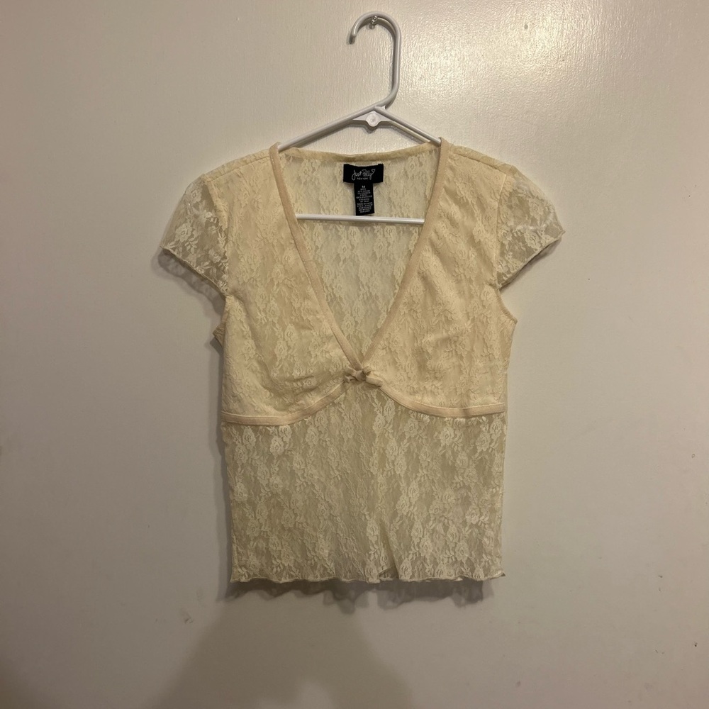 Cream Lace Blouse